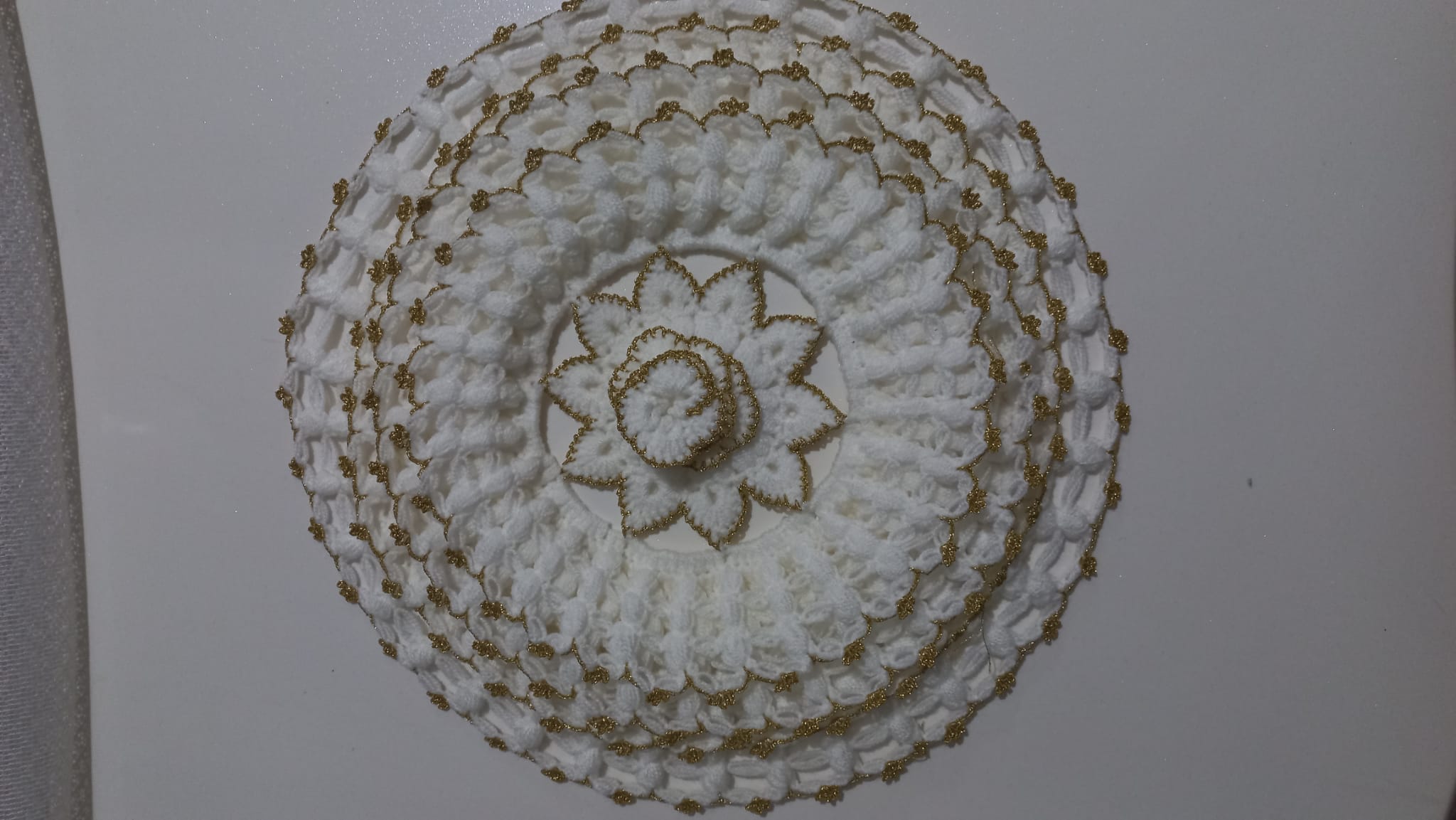 El örgüsü dekorasyon-handgestrickte Dekoration