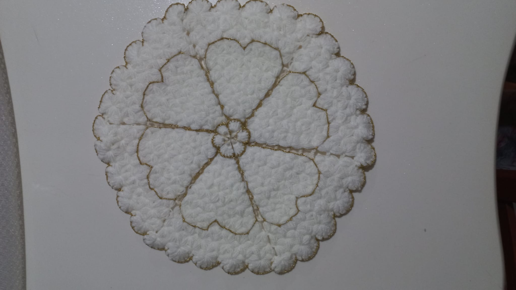 El örgüsü dekorasyon-handgestrickte Dekoration