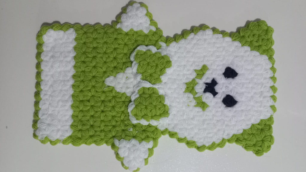 El örgüsü dekorasyon-handgestrickte Dekoration